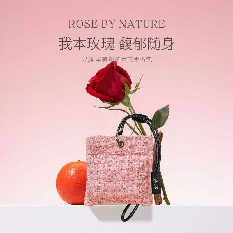 Xunyu Tweed Art Sachet Rose By Nature