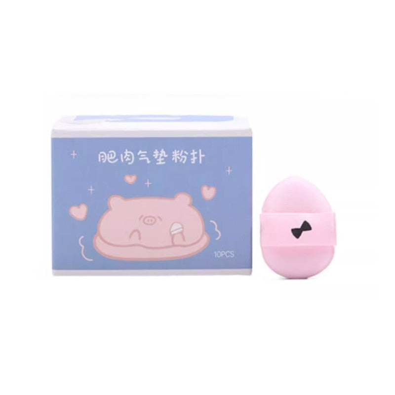 Lolola萝萝拉肥肉气垫粉扑软嫩亲肤#小猪蹄Mini花瓣形 十枚