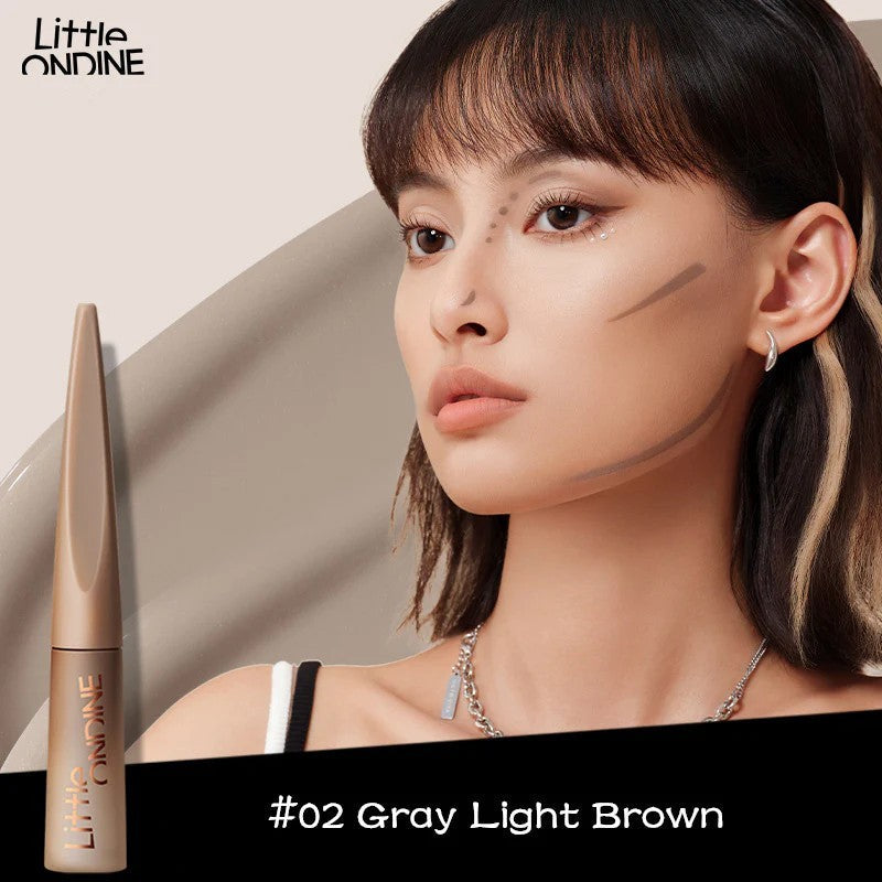 Little Ondine Puppy Hug Matte Liquid Contour Pen #02 Gray Light Brown