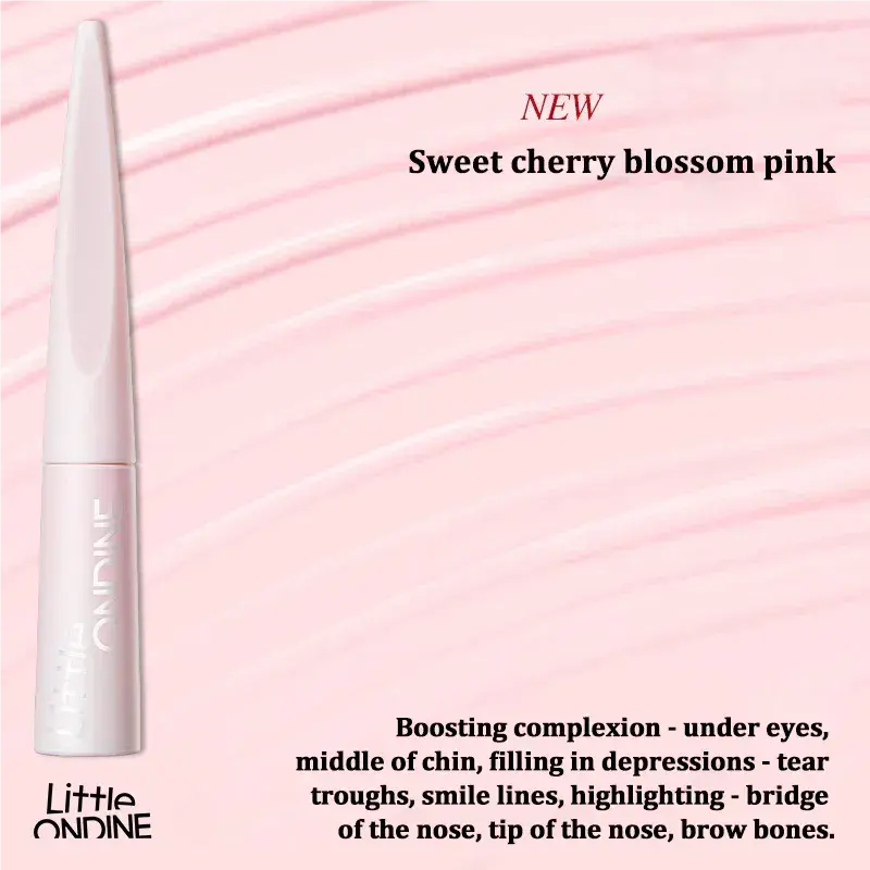 Little Ondine小奥汀雕刻笔高光修容液#03甜樱粉白