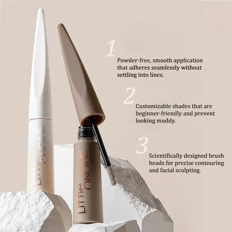 Little Ondine小奥汀雕刻笔高光修容液#03甜樱粉白