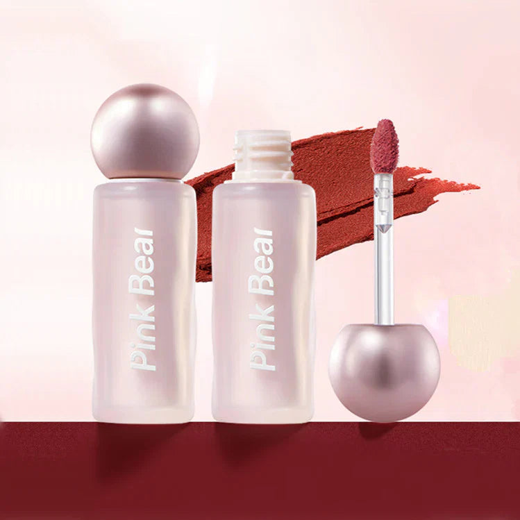 Pink Bear Silky Ceamy Matte Lip Mud Tint #K01 Apricot Croissant
