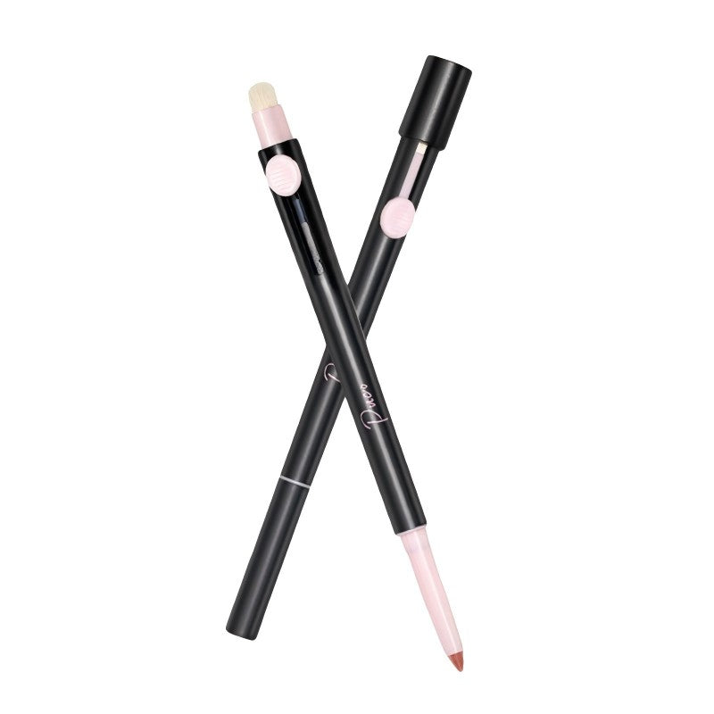 Puco Artist Dual-Ended Lip Liner Brush #01 Oolong Milk Coffee