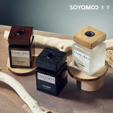 Soyamoo索苜无火香薰卡其瑰木檀道木盖方瓶 200ml