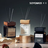 Soyamoo索苜无火香薰卡其瑰木檀道木盖方瓶 200ml