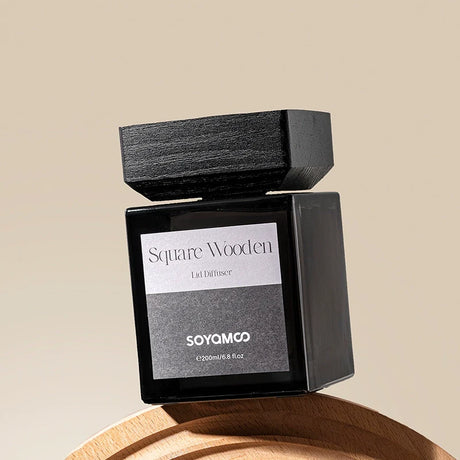 Soyamoo索苜无火香薰卡其瑰木檀道木盖方瓶 200ml