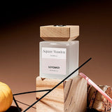 Soyamoo Wood Flameless Diffuser Diary Lid Square Bottle 200ml