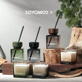 Soyamoo索苜山野森AB香薰套组方瓶木兮禅茶