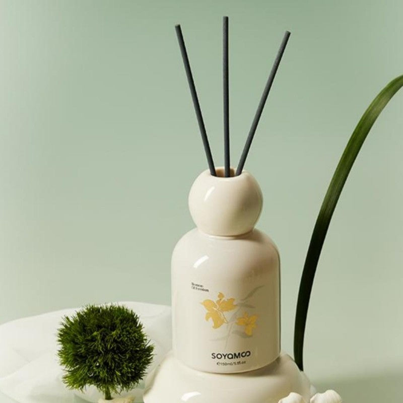 Soyamoo索苜无火香薰圆肩柱月下栀子 200ml