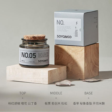 Soyamoo索苜香氛档案室系列香薰蜡烛壁炉火光