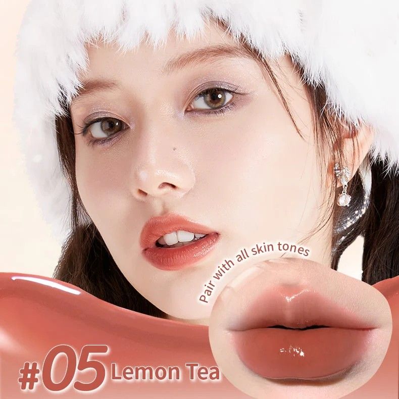Judydoll橘朵灵光唇膏水光镜面口红#05流光茶
