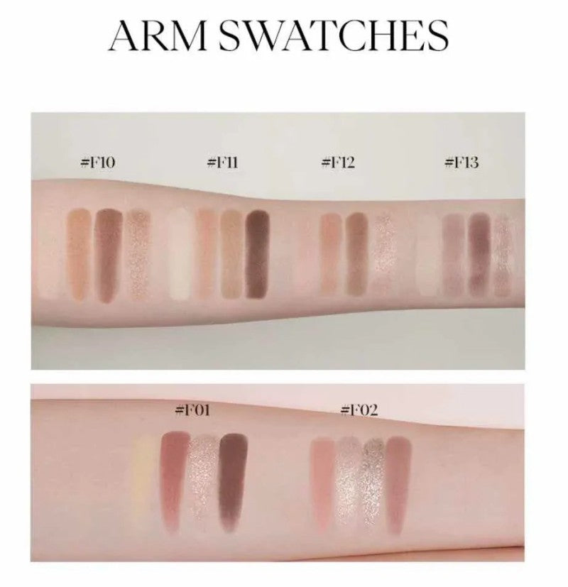 Joocyee 4 Colors Eyeshadow Palette #F11 Brown Chestnut