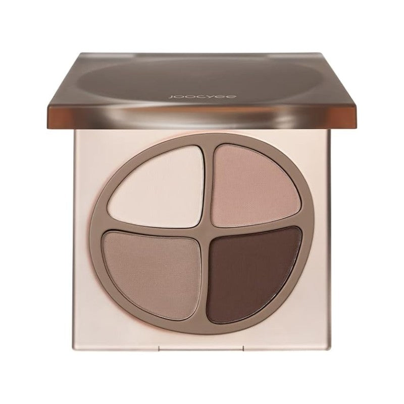 Joocyee 4 Colors Eyeshadow Palette #F11 Brown Chestnut