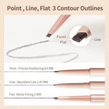 Judydoll Skinny Triangular-Shaped Eyebrow Pencil #01 Ash Brown