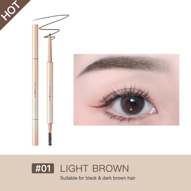 Judydoll Skinny Triangular-Shaped Eyebrow Pencil #01 Light Brown