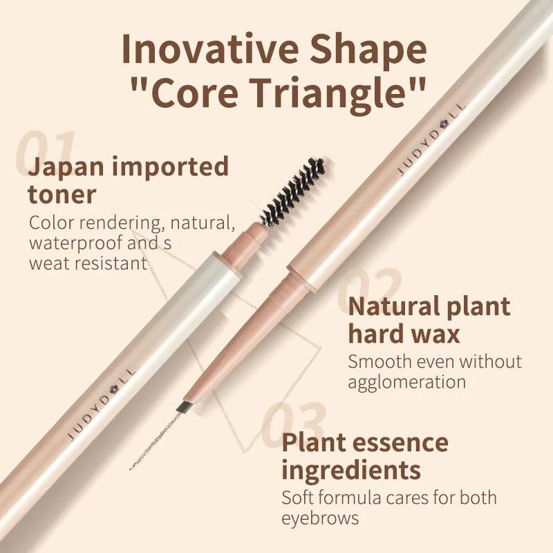 Judydoll Skinny Triangular-Shaped Eyebrow Pencil #01 Ash Brown