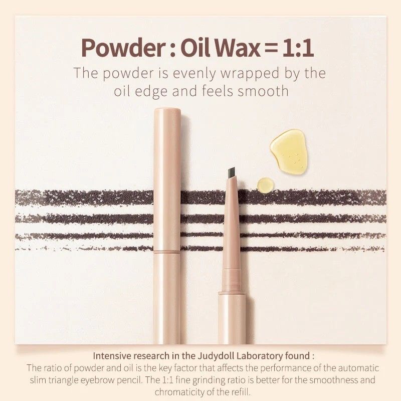 Judydoll Skinny Triangular-Shaped Eyebrow Pencil #01 Ash Brown