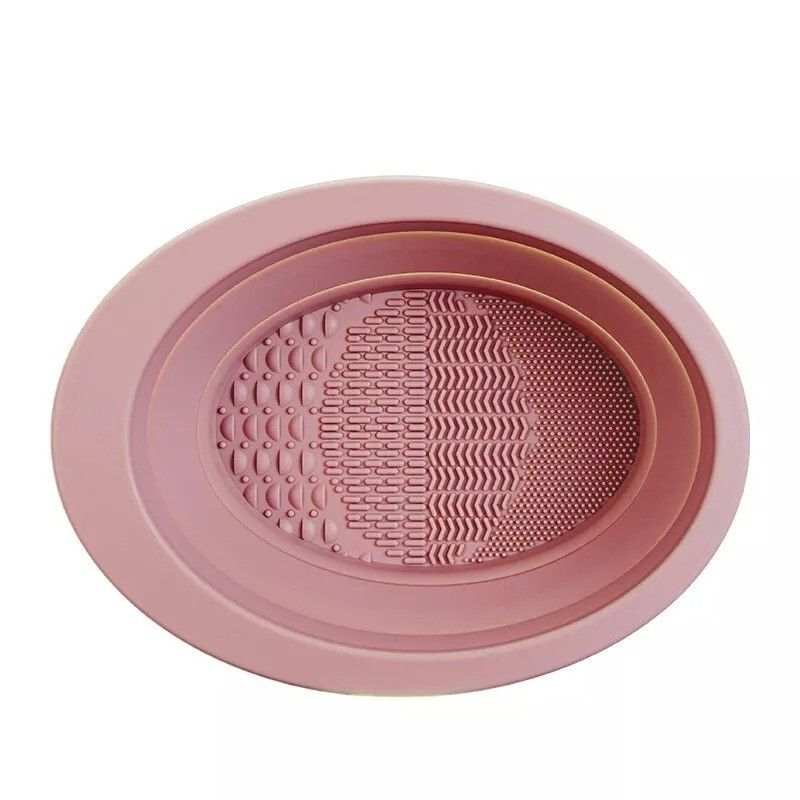 Gecomo Silicone Foldable Makeup Brush Cleaner Pink