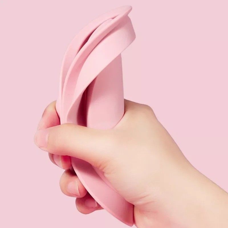 Gecomo Silicone Foldable Makeup Brush Cleaner Pink