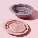 Gecomo Silicone Foldable Makeup Brush Cleaner Pink