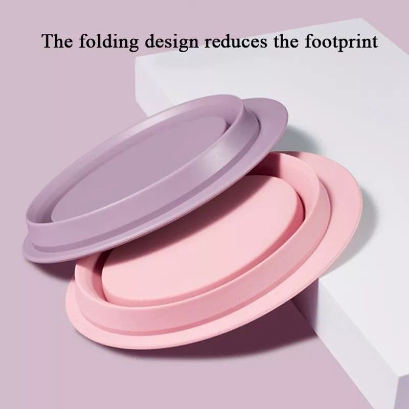 Gecomo Silicone Foldable Makeup Brush Cleaner Pink