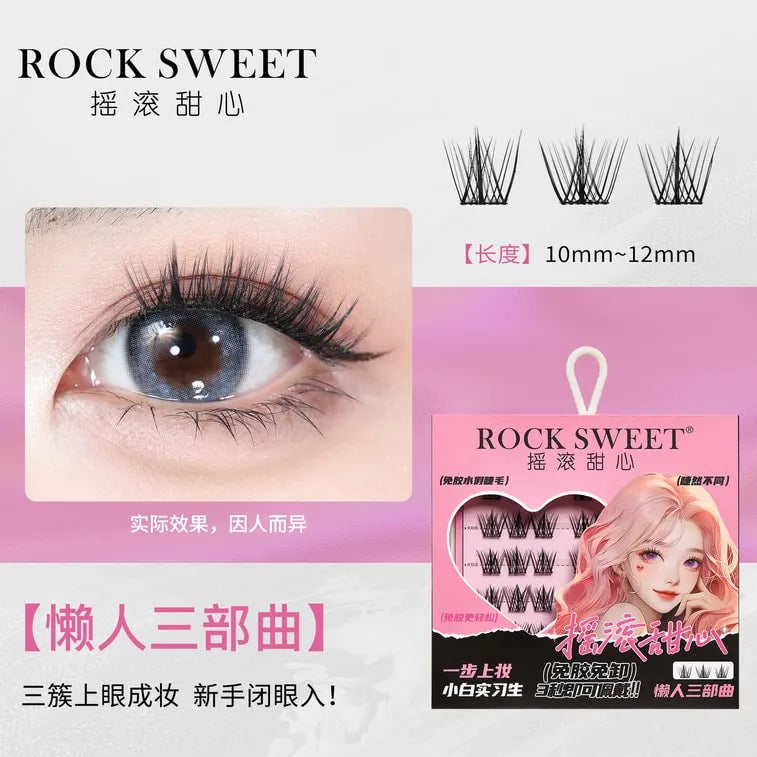 Rock Sweet Glue-Free False Eyelashes Lazy Girl Trilogy