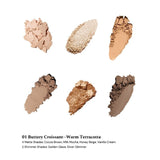 Flower Know花知晓甜心小熊六色眼影盘#01黄油可颂