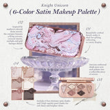 Flower Knows Knight Unicorn 6-Color Satin Makeup Palette #01 Aurora Reverie