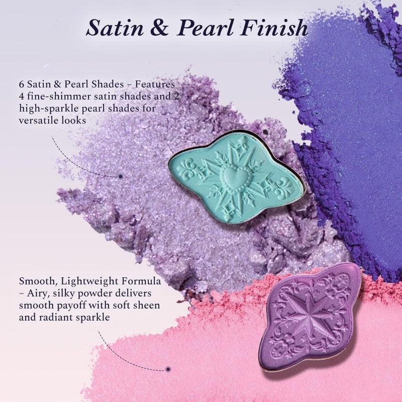 Flower Knows Knight Unicorn 6-Color Satin Makeup Palette #01 Aurora Reverie