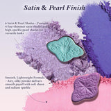 Flower Knows Knight Unicorn 6-Color Satin Makeup Palette #01 Aurora Reverie