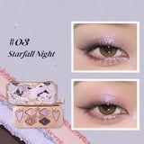 Flower Knows Knight Unicorn 6-Color Satin Eyeshadow Palette #03 Starfall Night
