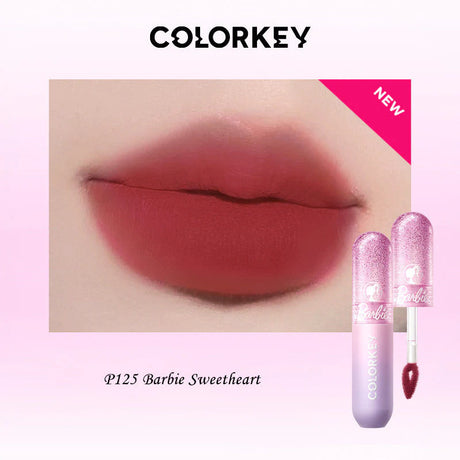 Colorkey珂拉琪芭比娃娃系列丝绒慕斯哑光唇泥#P125芭比甜心