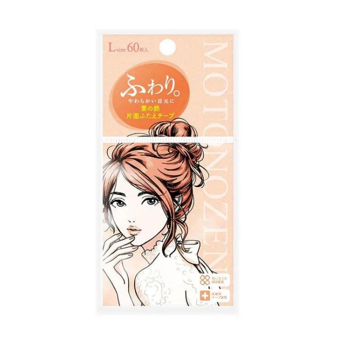 Motonozen素之然网纹单面双眼皮贴#L 60枚