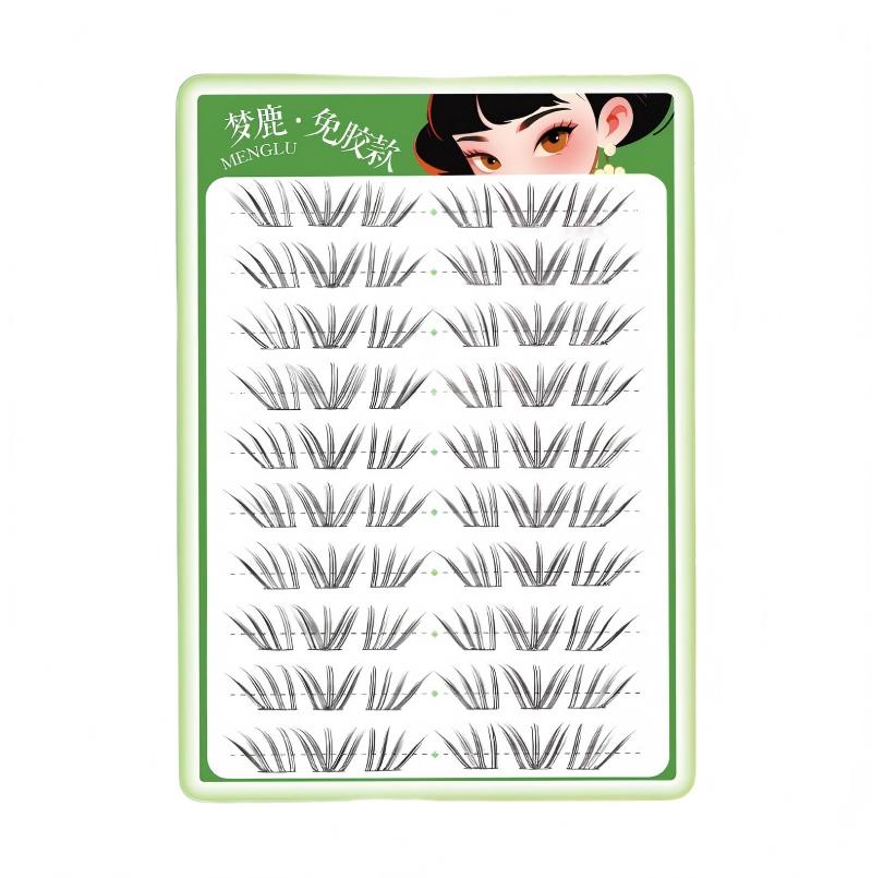 Menglu Glue-Free False Eyelashes Little Coral
