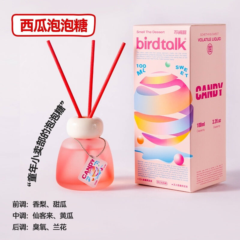 Birdtalk布尔桃不戒甜系列无火香薰西瓜泡泡糖