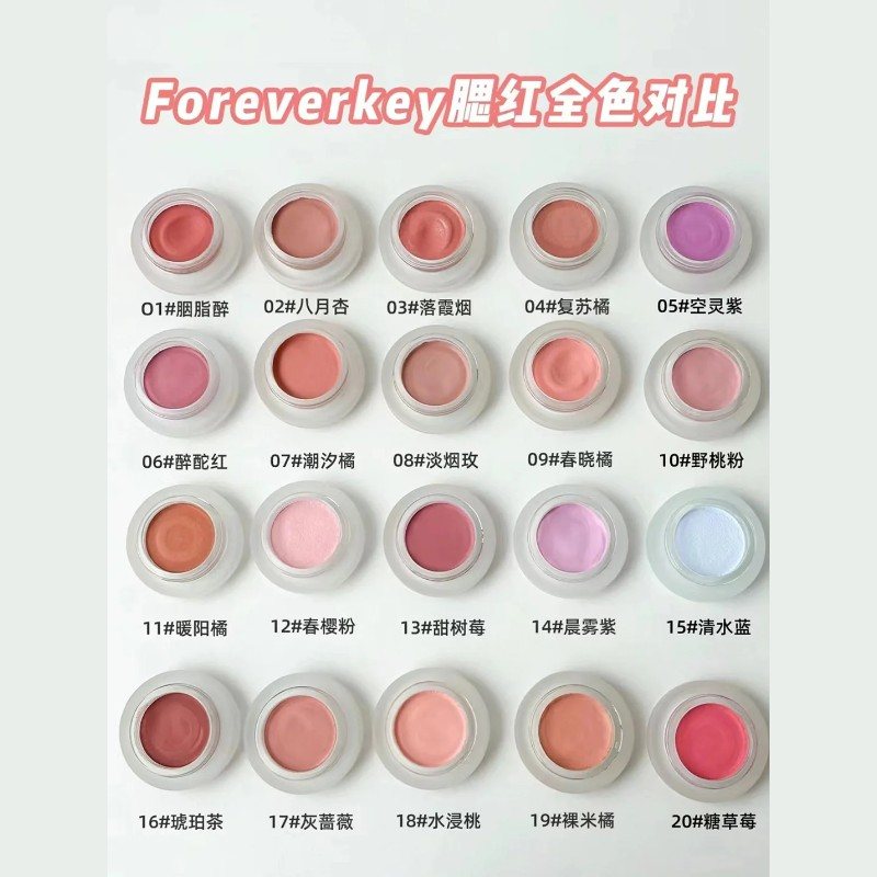 Forever Key Mousse Cheek Blush Cream #20 Sugared Strawberry