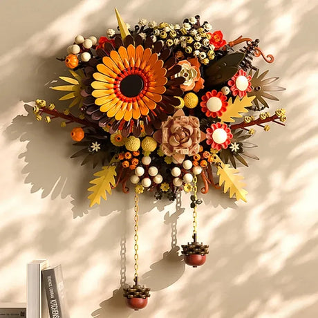 Jaki Bouquet Sunflower Wall Decor Building Blocks Kit JK2511