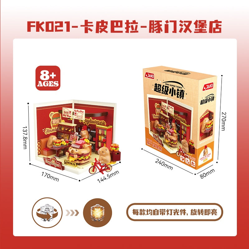Loz Micro Blocks Capybara Burger Shop FK021