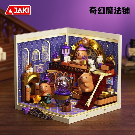 Jaki佳奇积木卡皮巴拉奇幻魔法铺FK022
