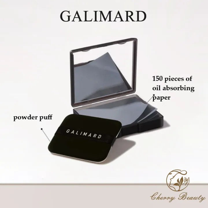 Galimard嘉利玛竹炭吸油纸控油清爽便携式 150片