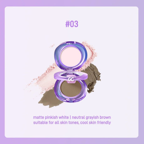 Girls Crush Dual-Tone Highlight & Contour Powder Palette #03 Pink Brown