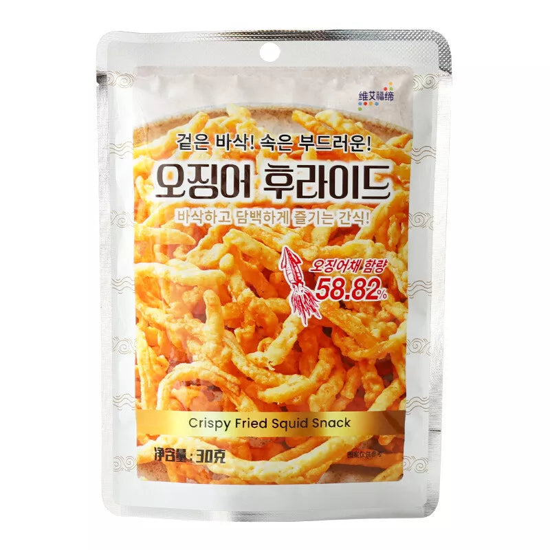 Wei Ai Fu Di Crispy Fried Squid Fish Original Flavor 30g