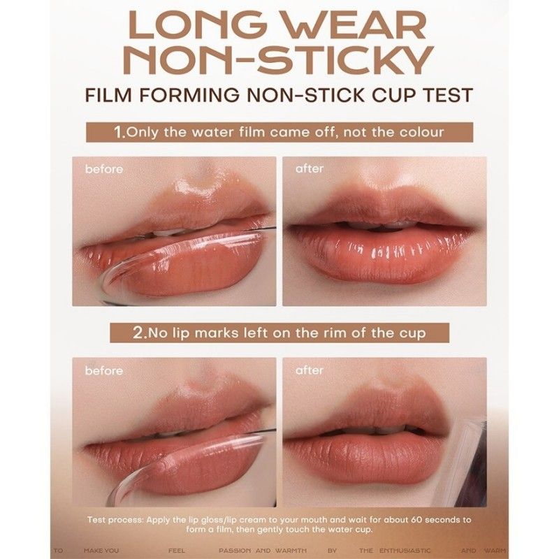 Mistine Thai Latte Juicy Lip Glaze Leopard Print #V02 Cold Rose Milk
