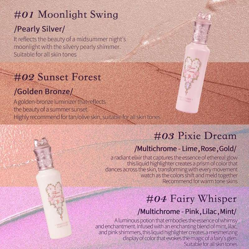 Flower Knows Midsummer Fairytales Liquid Highlighter #VA03 Pixie Dream