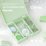 Planwith Mini Portable Stationery Tool Chest Kit Blue 8pcs