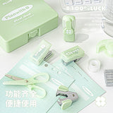 Planwith Portable Mini Stationery Tool Box White 8pcs