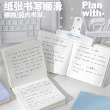 Planwith口袋方形软皮本紫色