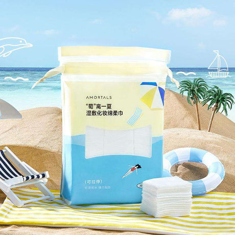 Amortals Disposable Stretchable Cotton Pad Wet Compress Cotton Pad 300pcs