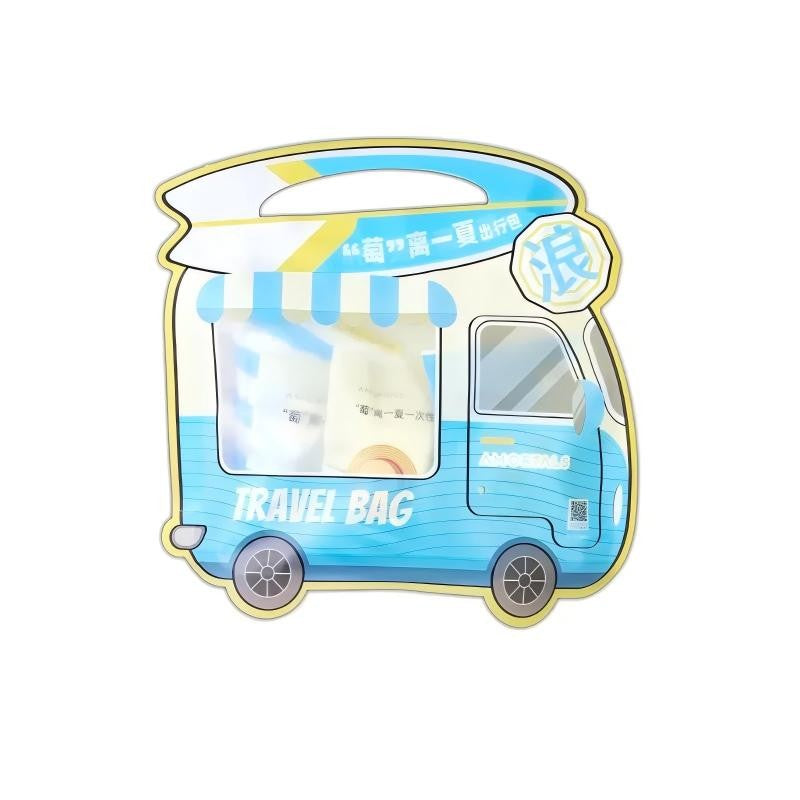 Amortals Disposable Travel Set (Bath Towel 1pcs + Soft Towel 5pcs + Toilet Seat Cover 1pcs + Disposable Underwear 1pcs)