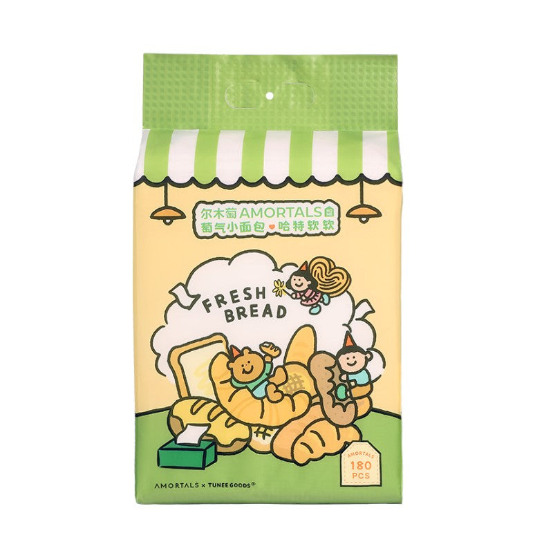 Amortals x Tunee Goods Disposable Cotton Soft Tissues 180pcs